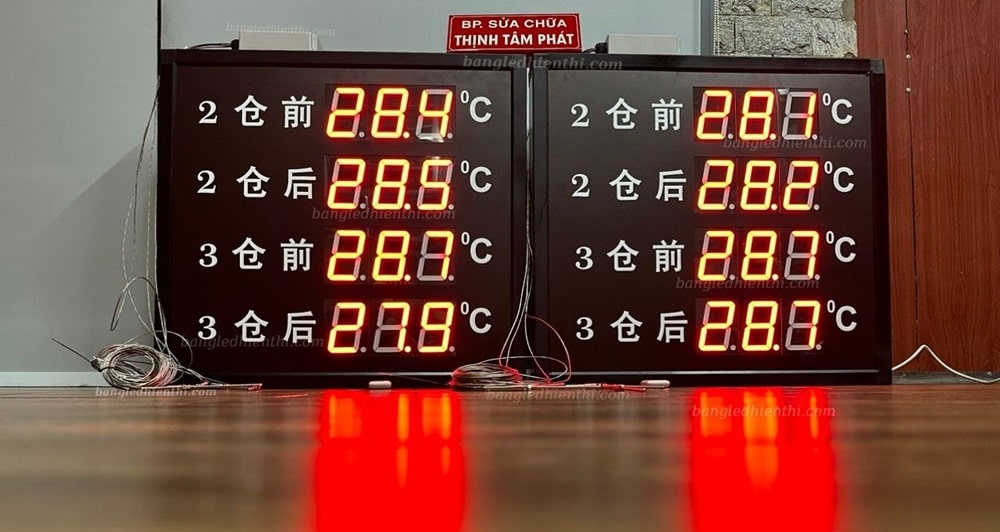 bảng led hiển thị nhiệt độ